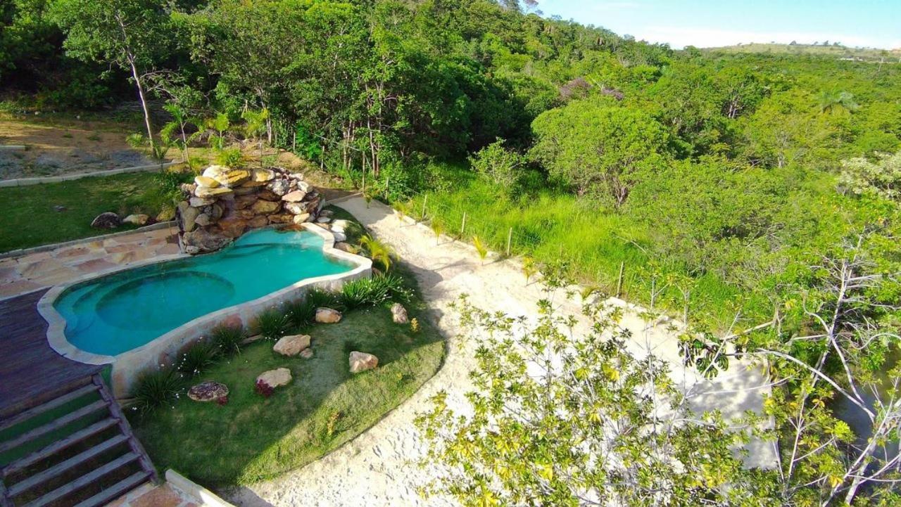Chale Defronte Lagoa Na Serra Do Cipo Proximo A Cachoeira Grande, Cachoeira Do Pedrao E Cachoeira Veu Da Noiva Jaboticatubas Kültér fotó