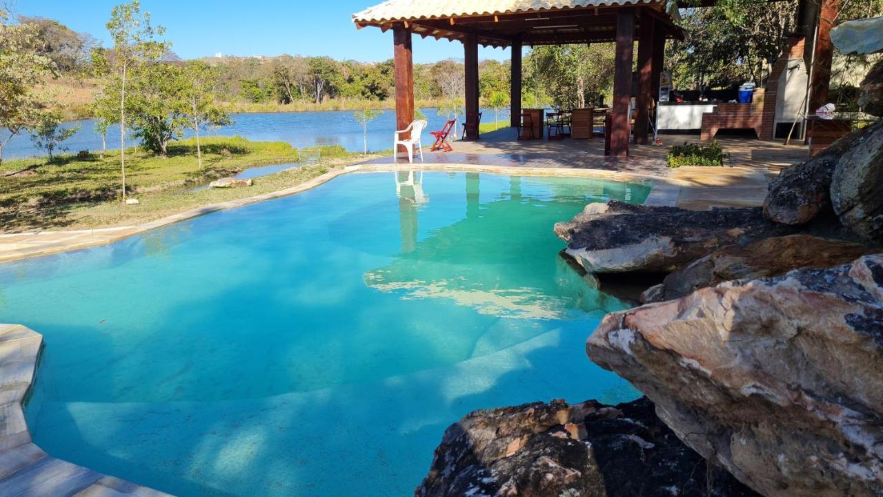 Chale Defronte Lagoa Na Serra Do Cipo Proximo A Cachoeira Grande, Cachoeira Do Pedrao E Cachoeira Veu Da Noiva Jaboticatubas Kültér fotó